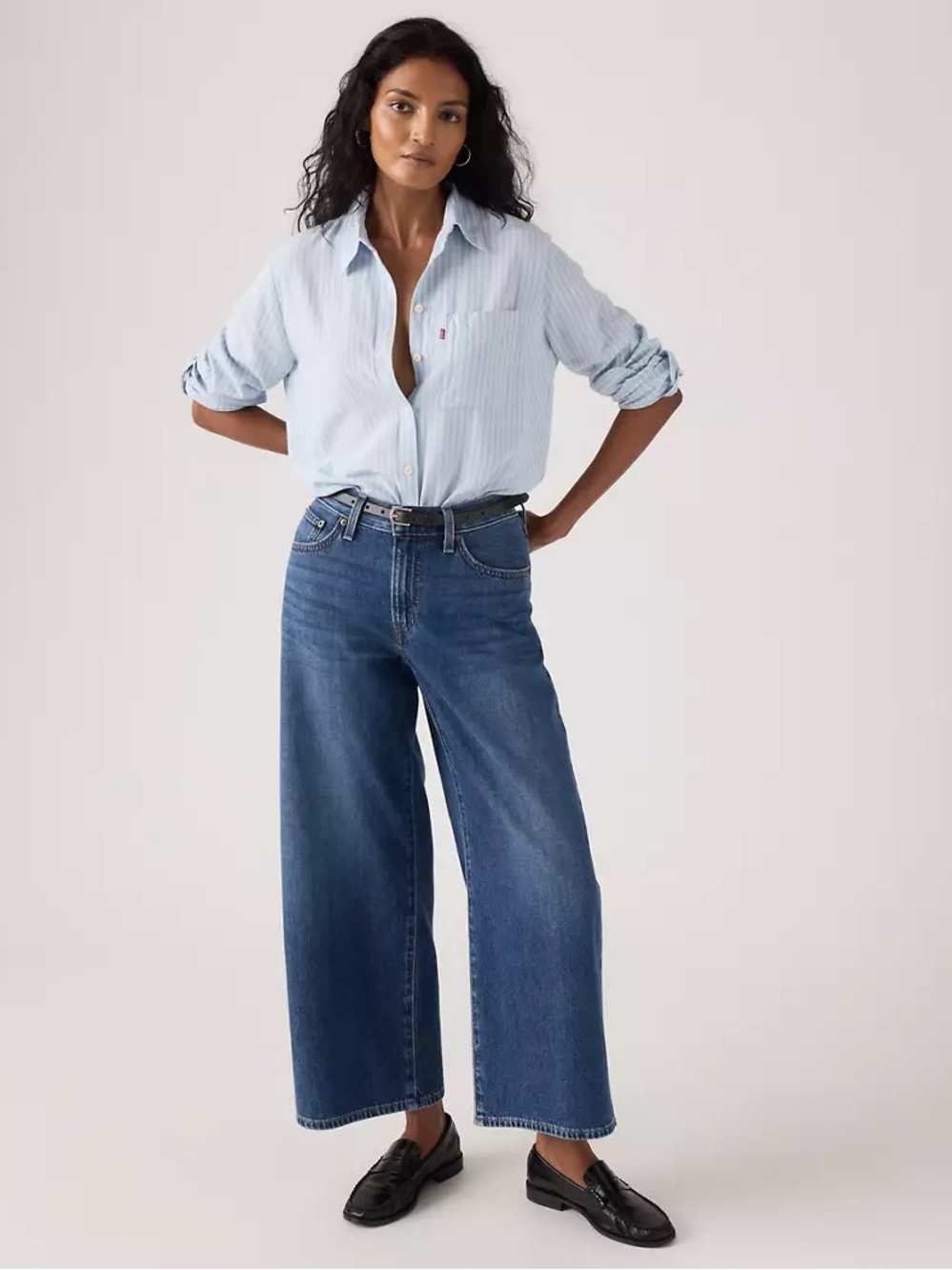 NWT ✨Levi’s women’s middy wide leg ankle pants size 27